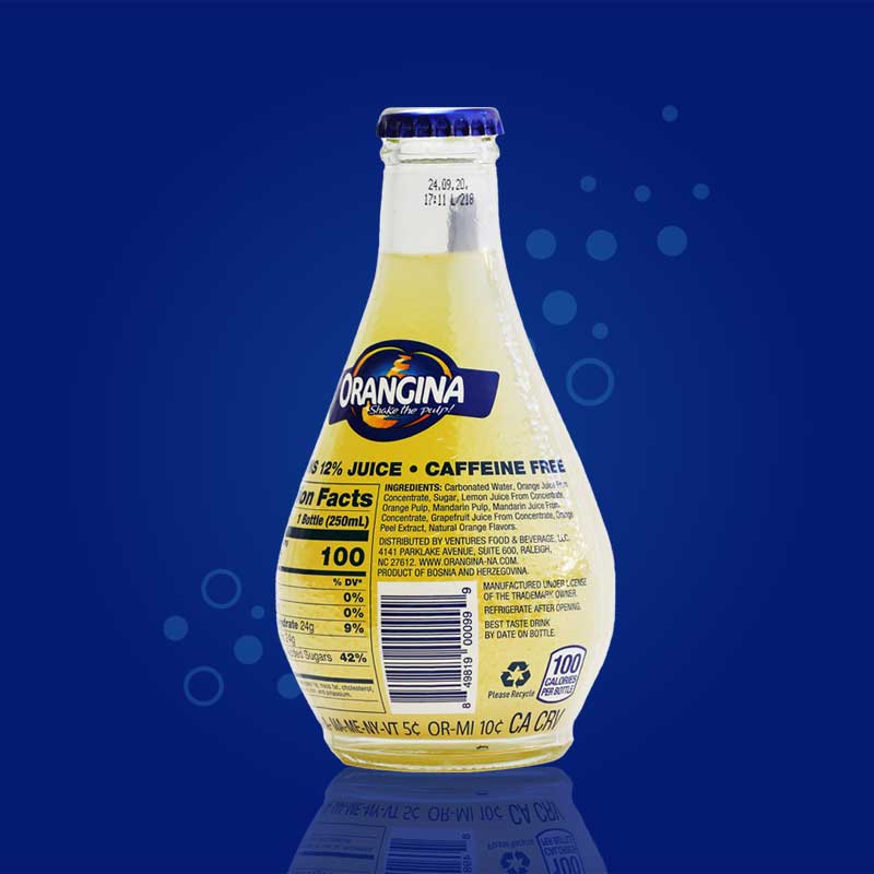 Orangina Glass Bottle Back (vs. 2) - US
