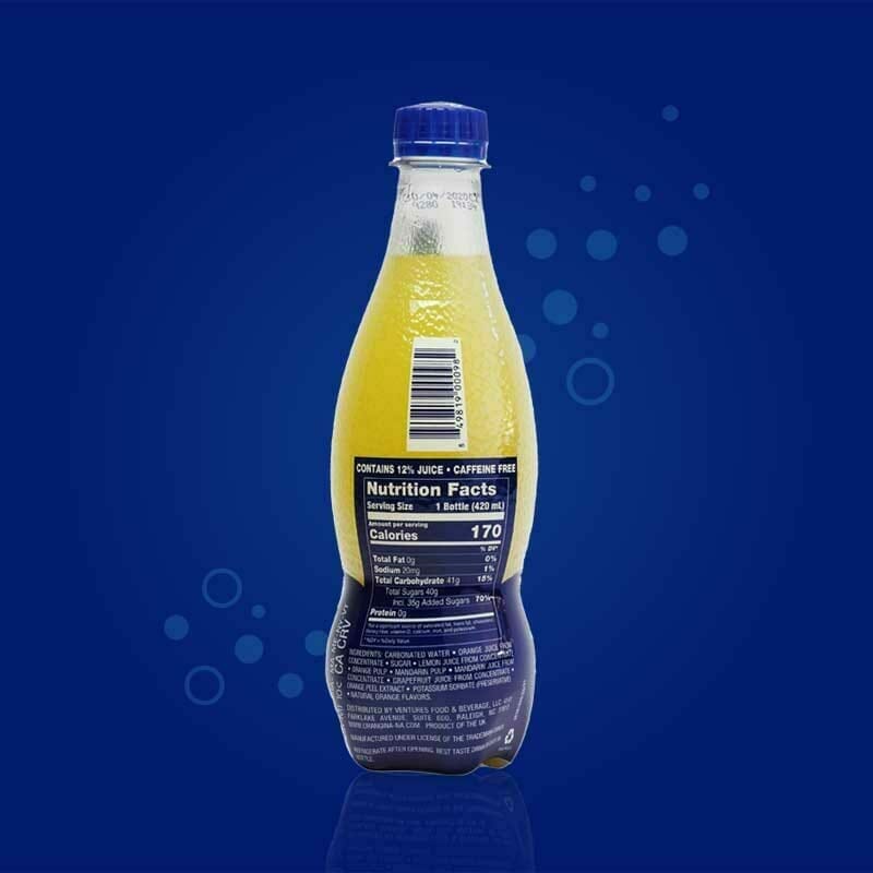 Orangina Plastic Bottle Back - US